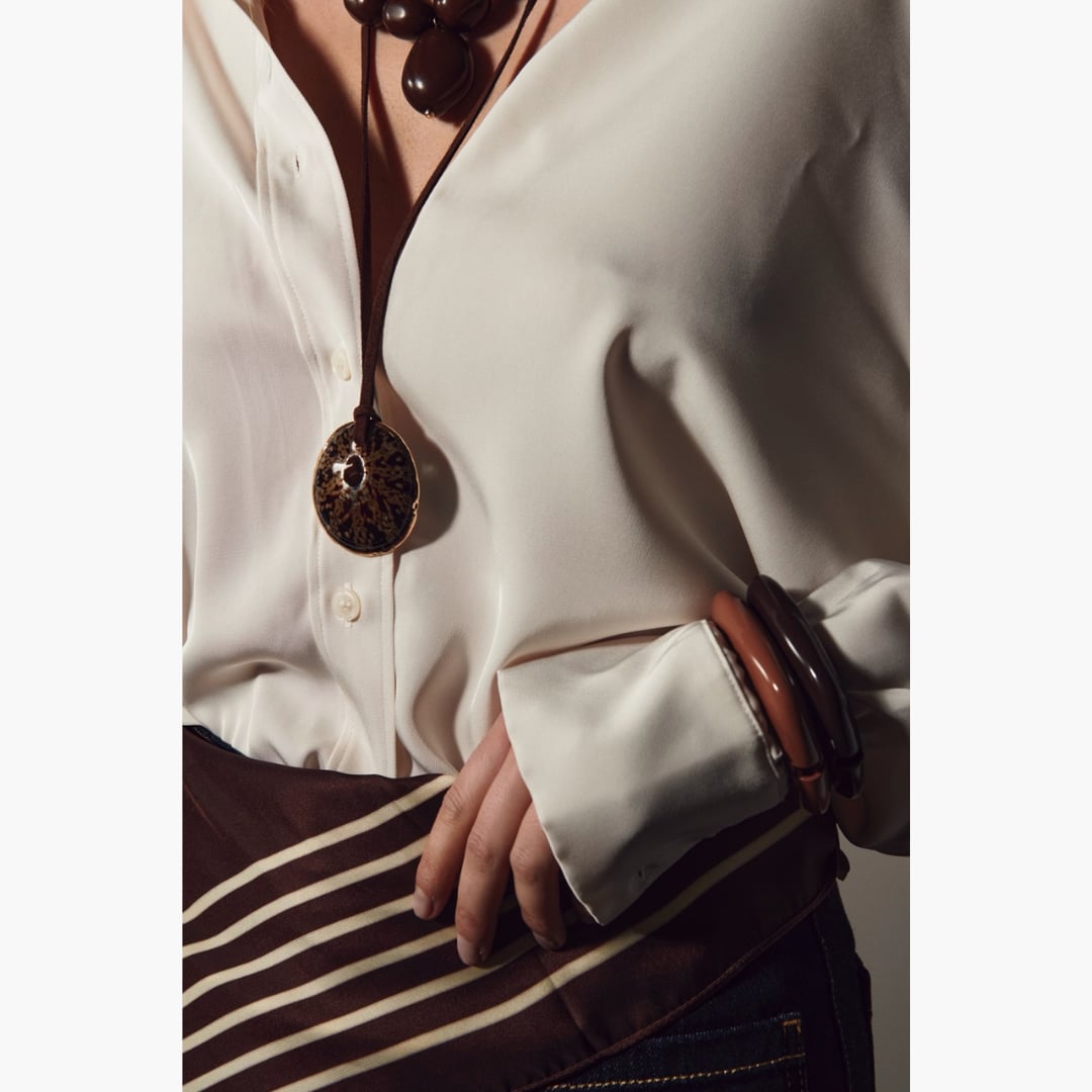 Elle Scarf brown huivi Bow19 — kuva 3