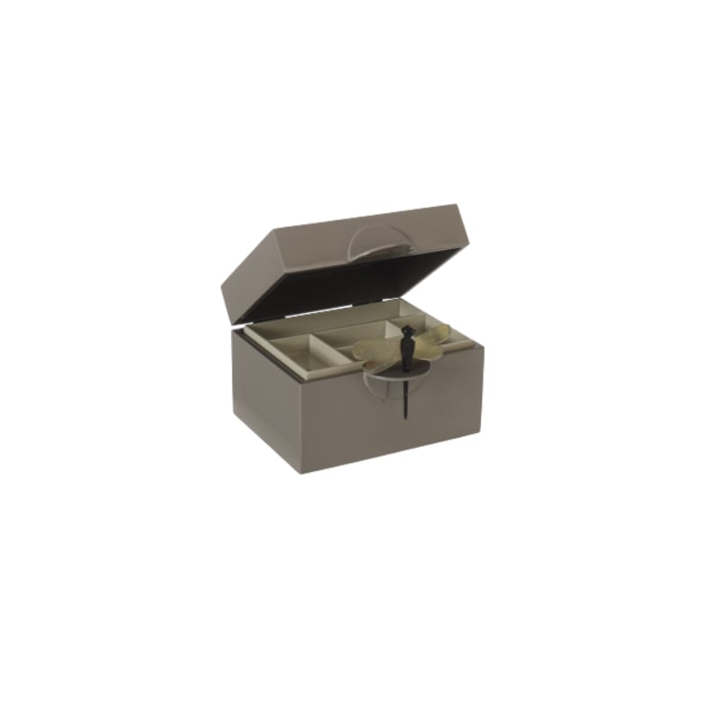 Box with Dragonfly brown grey Oi Soi Oi  — kuva 2