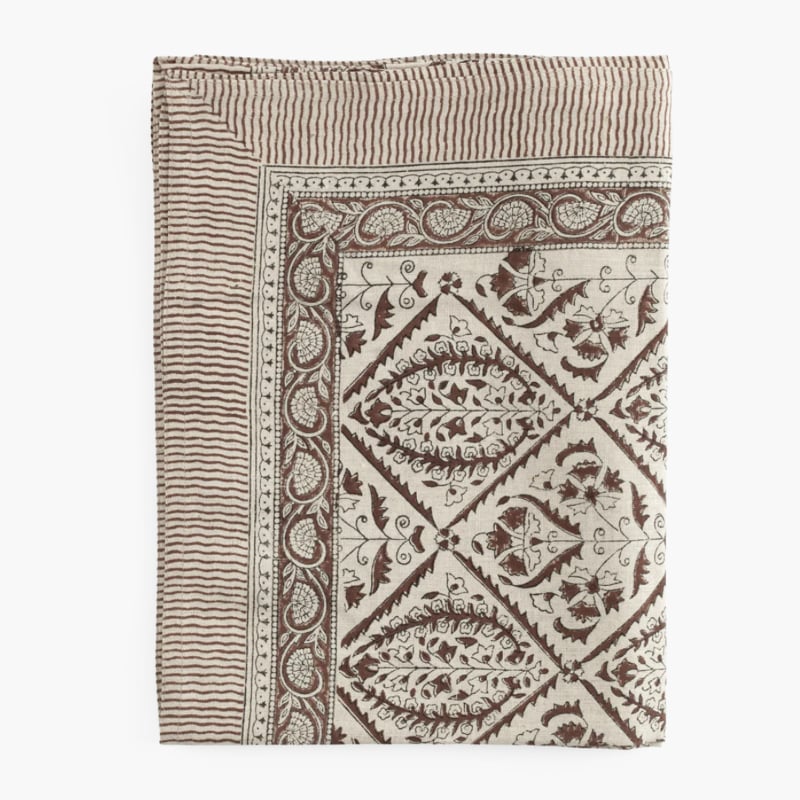 Jaipur- pöytäliina Brown 170X270, Chamois — kuva 1