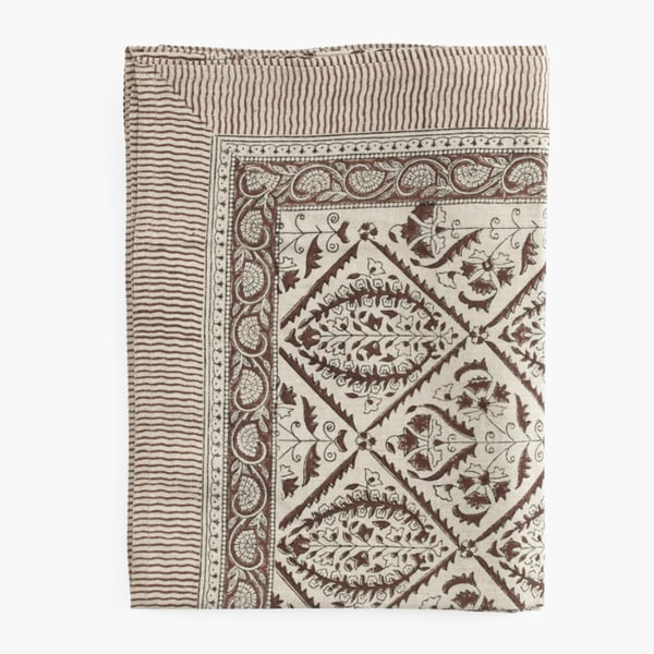 Jaipur- pöytäliina Brown 170X270, Chamois