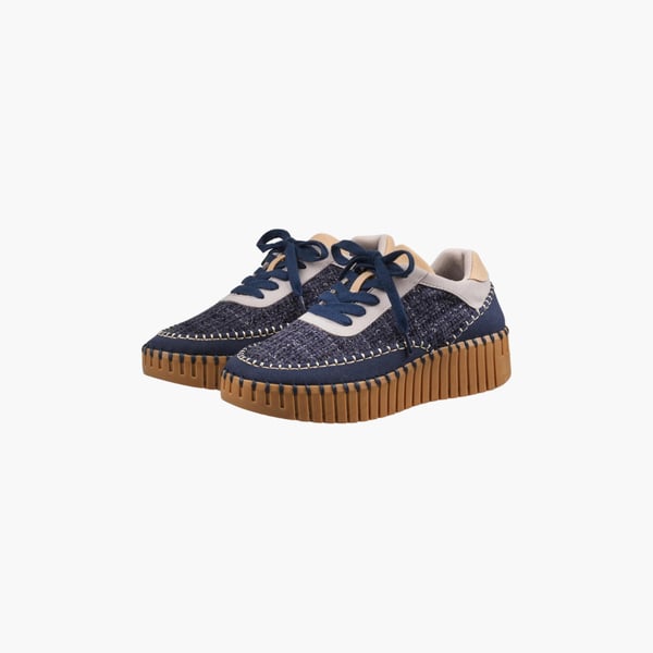 Tulip Sneaker dark indigo & mocha Ilse Jacobsen 