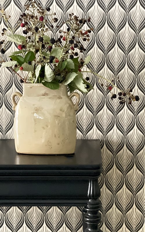 Ceramic Vase taupe/cream  — kuva 2