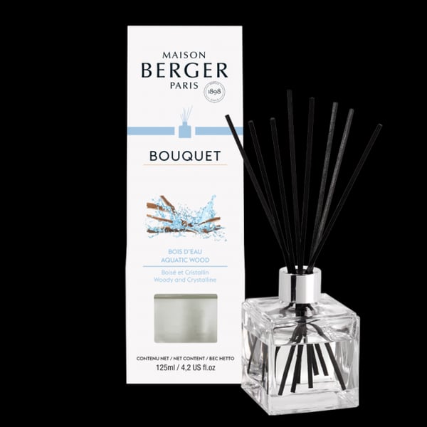 Bouquet Cube Aquatic Wood Maison Berger