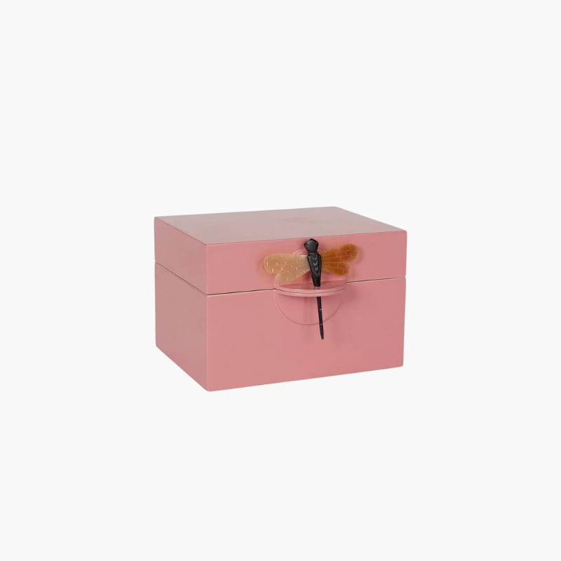 Box with Dragonfly B pink Oi Soi Oi  — kuva 1