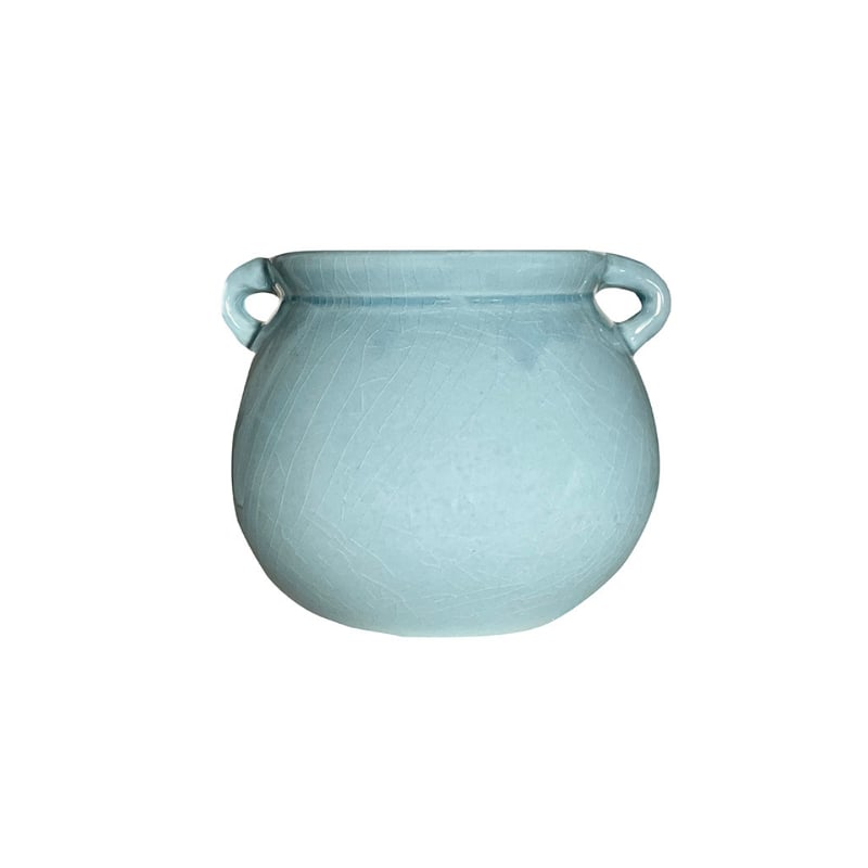 Ceramic Flower Pot light blue  — kuva 1