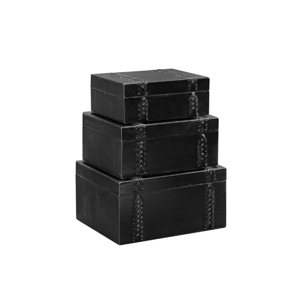 Mendoza Box S Leather black Artwood 