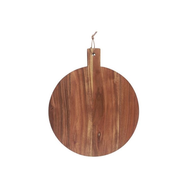 Cutting Board Round Oiled Acacia Wood 