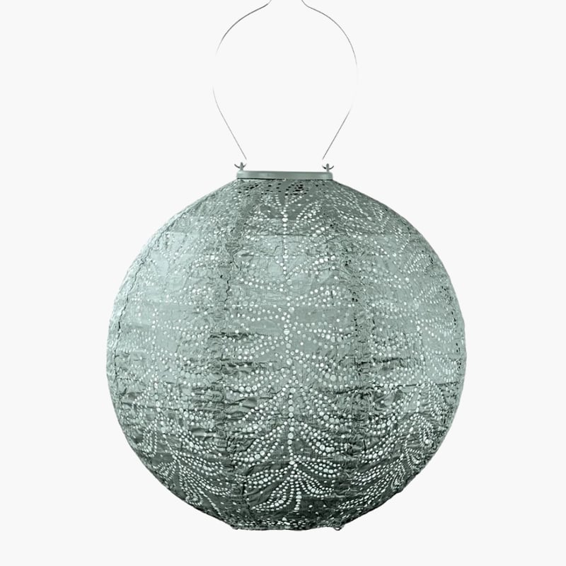 Vaaleanvihreä aurinkokennolyhty Round Folia 30Ø, Lumiz — kuva 1