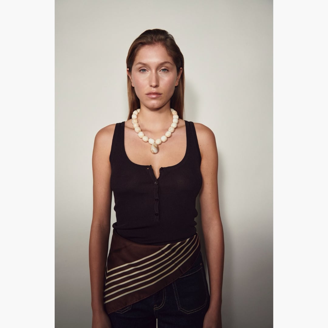 Elle Scarf brown huivi Bow19 — kuva 2