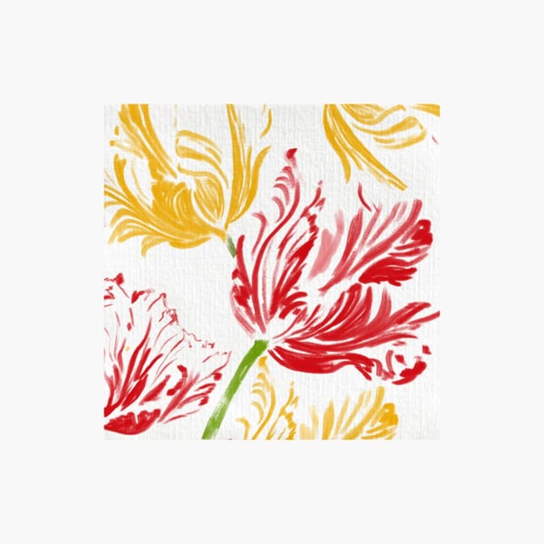 Lautasliina Tulipe 25x25 cm, 20 kpl, Françoise Paviot