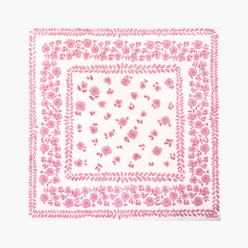 Lautasliina Bandana Rose 20 kpl, 40x40 cm, Françoise Paviot — kuva 1