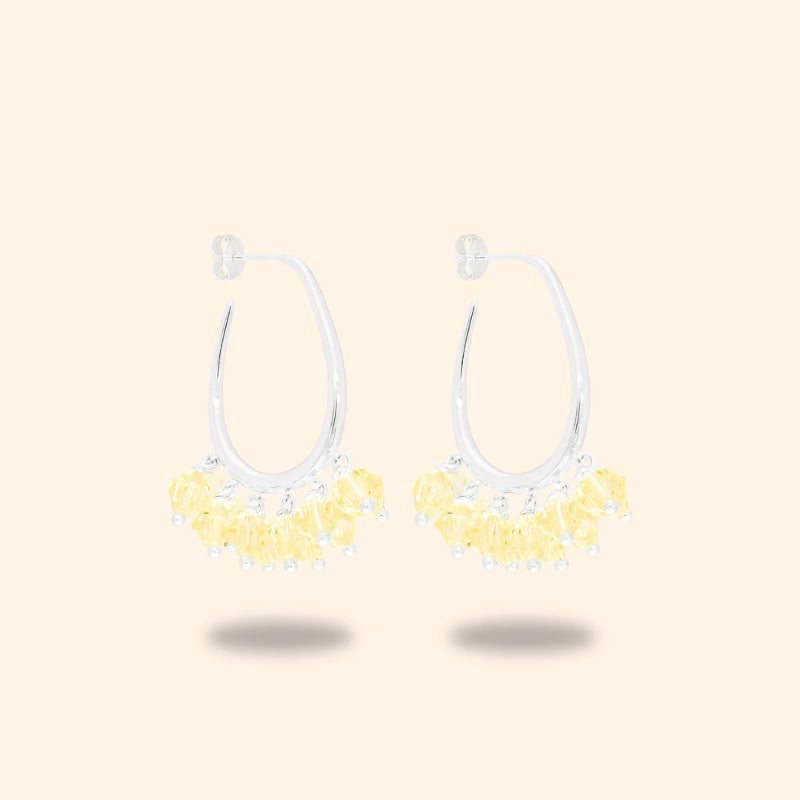 Honeydew Dew Earrings in silver Annele  — kuva 1