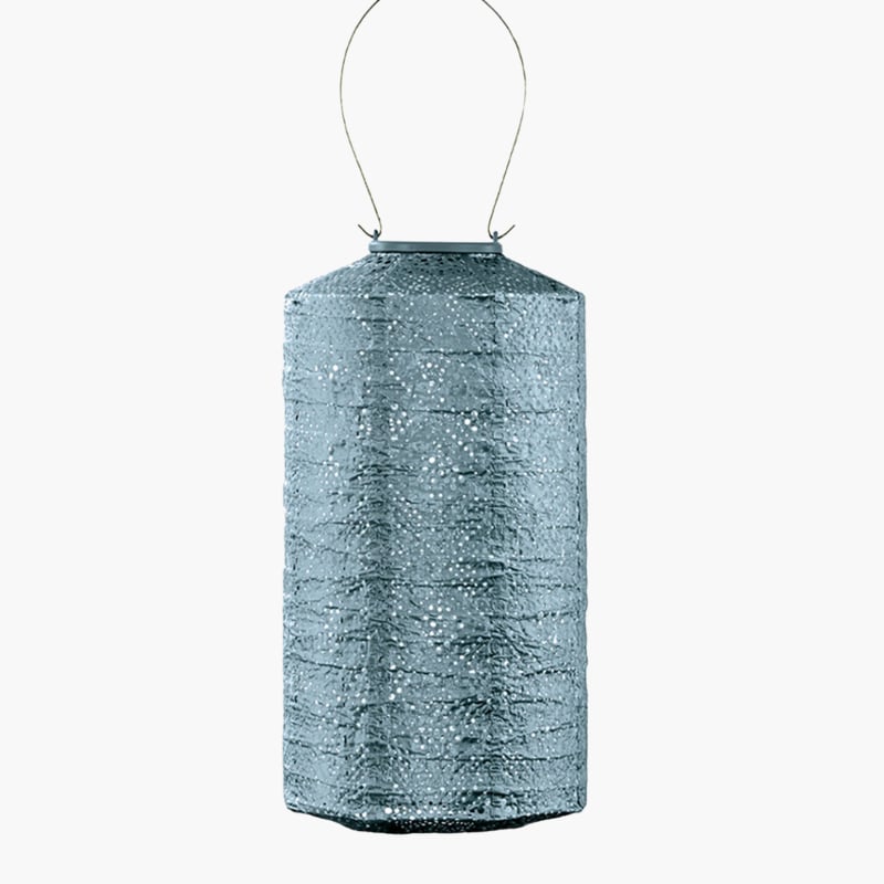 Siniharmaa Topaze Cylinder aurinkokennolyhty 18Ø, Lumiz — kuva 1