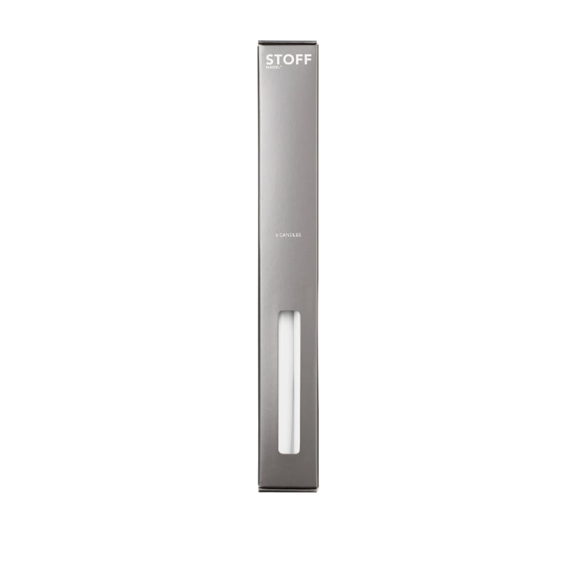 STOFF Nagel Taper Candles 6 pcs white by Ester & Erik