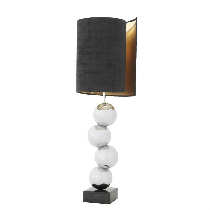 Table Lamp Aerion nickel with black shade Eichholtz — kuva 2