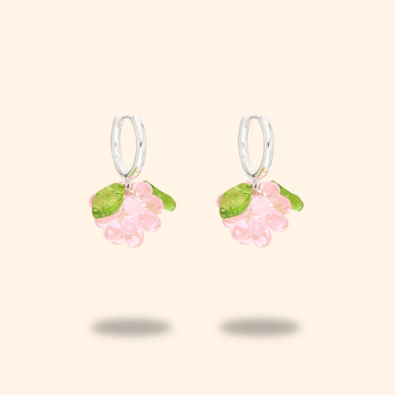 Mini Cupcake Jam Earrings in silver Annele  — kuva 1