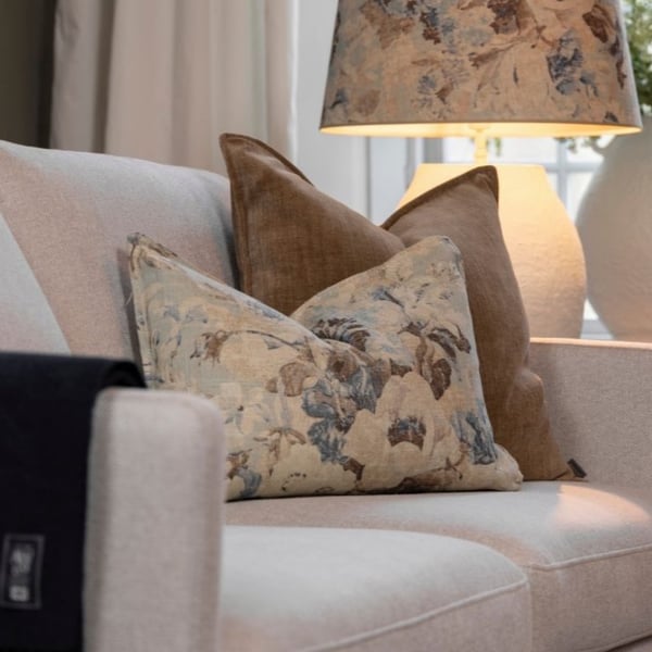 Rosewood Blue Flower Cushion Cover 40x60 Artwood