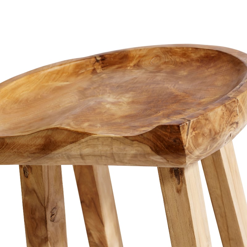 Bar Stool Oval Teakroot Muubs — kuva 1