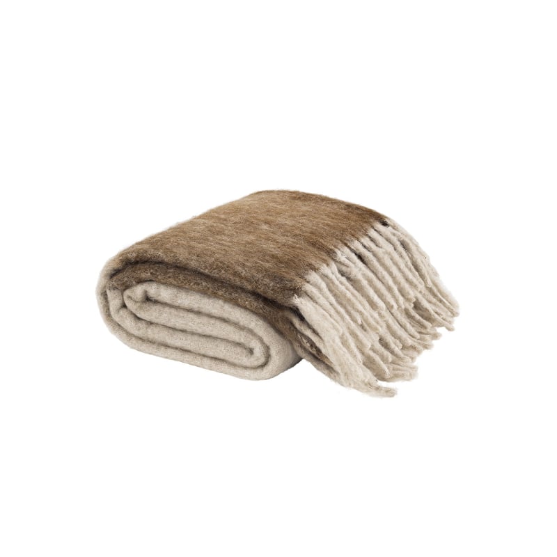 Splendid Throw white/brown block Artwood  — kuva 1