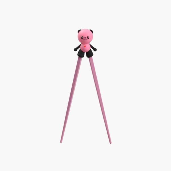 Lasten syömäpuikot Panda pink 