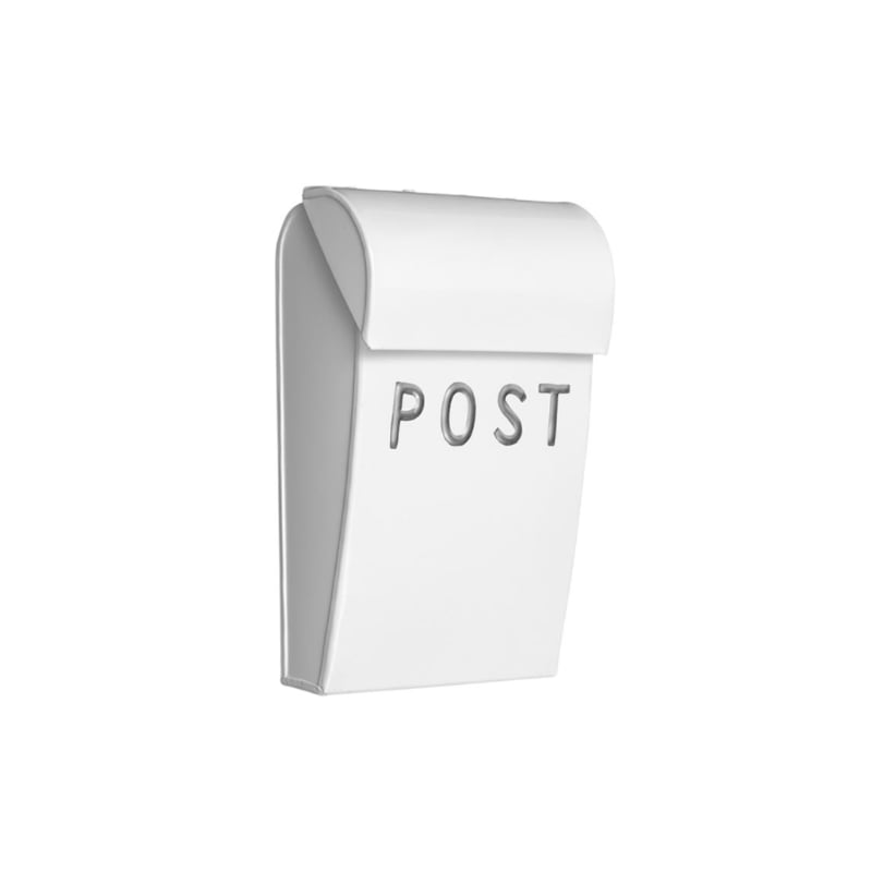 Postilaatikko mini valkoinen/hopea Bruka Design 