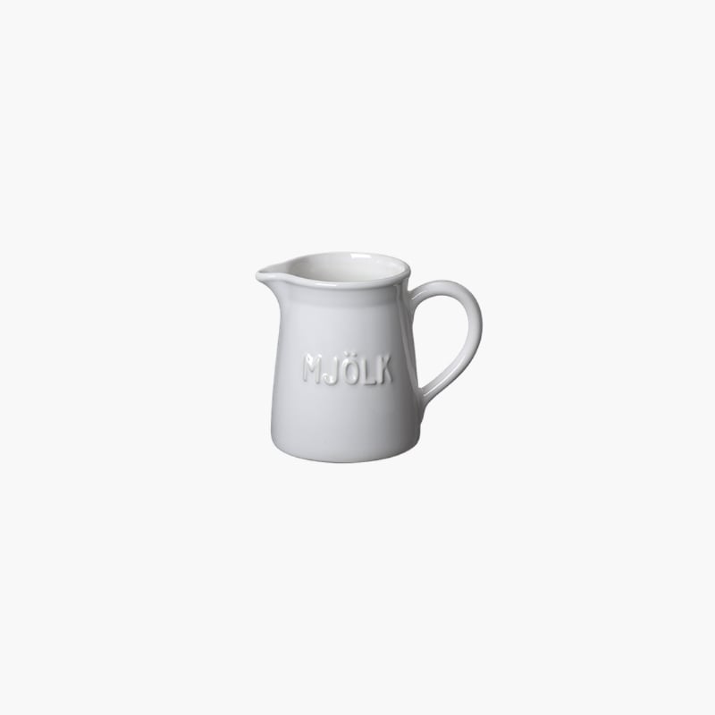Kannu Mjölk valkoinen Bruka Design