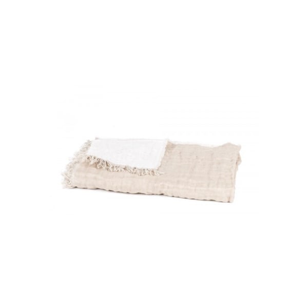 Baya Plaid 135x200 Naturel/Blanc, Harmony