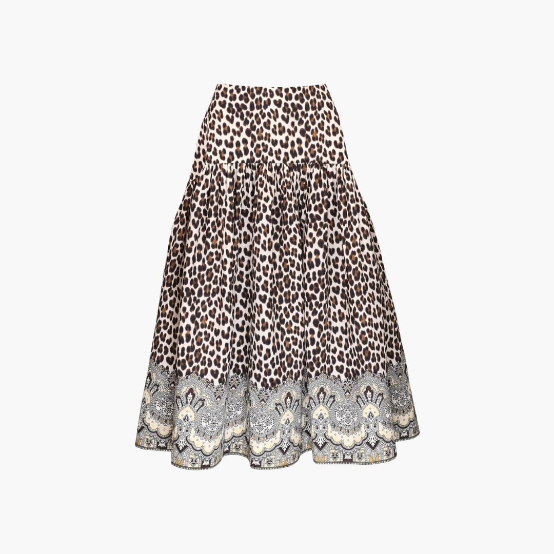 Taffeta Midi Skirt wild paisley By TiMo  — kuva 1