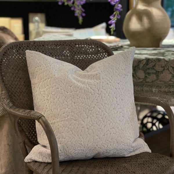 Cartouche Cushio Cover 50x50 chalk  