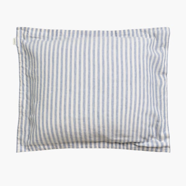 Raidallinen Cotton Linen Stripe tyynyliina faded denim 50X60, Gant