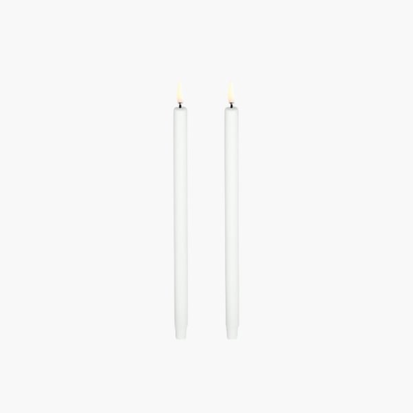 STOFF Nagel LED Canldes s/2 white 