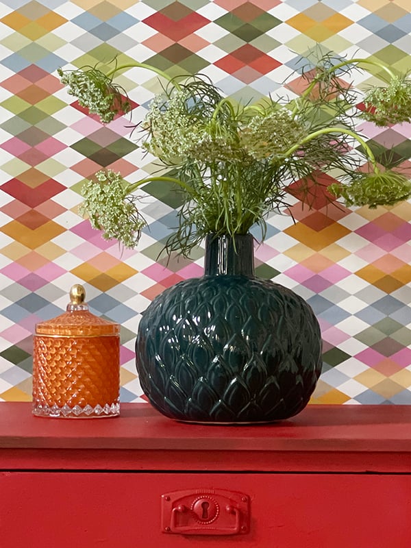 Ceramic Vase dark green  — kuva 2