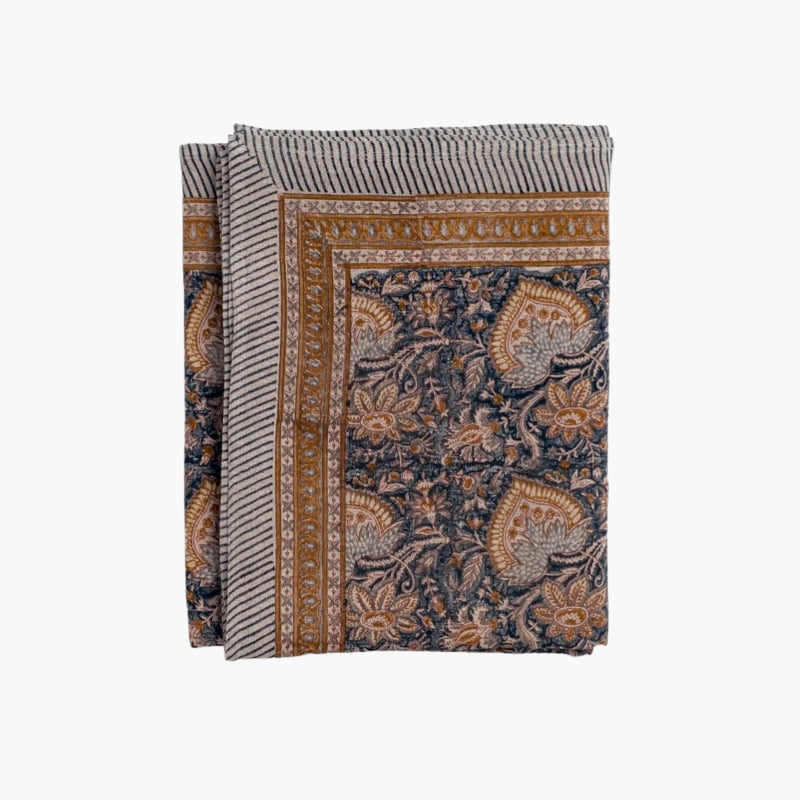 Tablecloth Linen Oriental navy 170x270 Chamois  — kuva 1