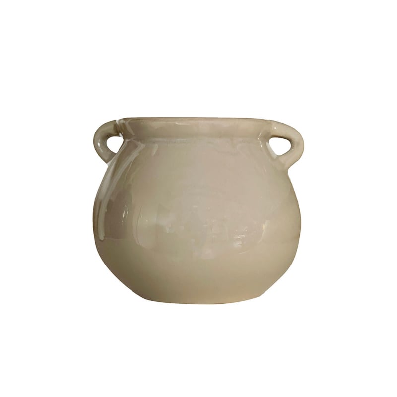 Ceramic Flower Pot taupe  — kuva 1