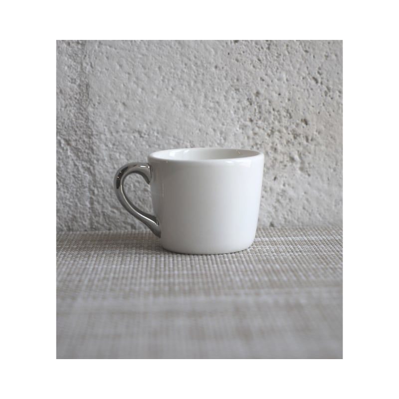 Espresso Kuppi valk/hopea Bruka Design