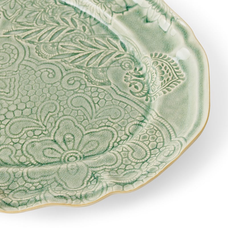 Large Oval Dish antique Sthål  — kuva 3