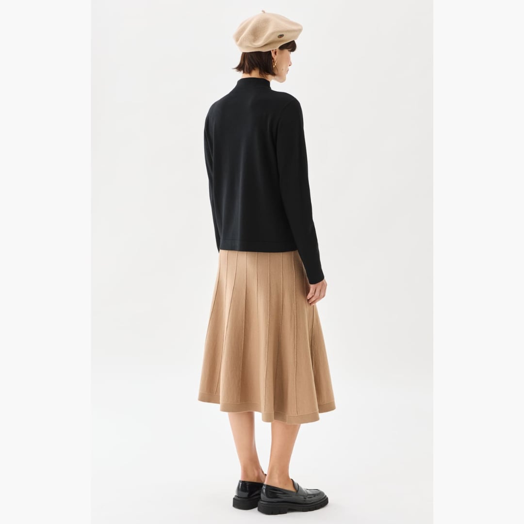 Odette Turtleneck poolo musta Busnel  — kuva 4