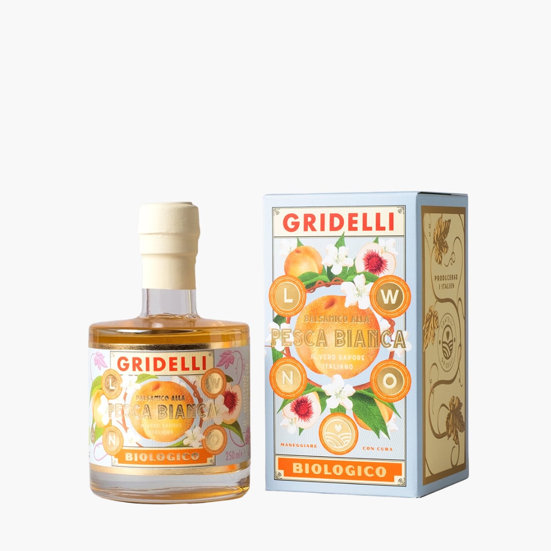 Aceto Balsamico al Pesca Bianca, Gridelli — kuva 1