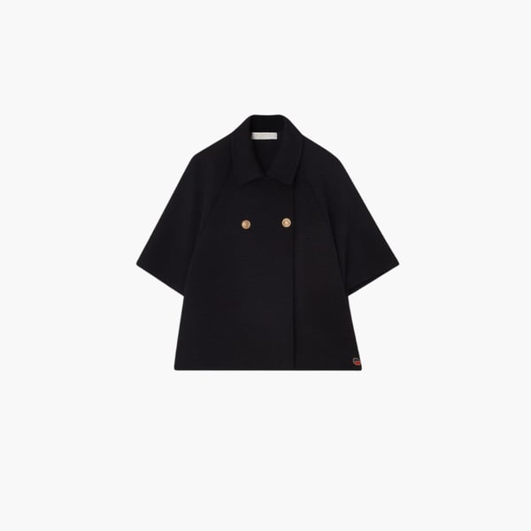 Gertrude Cape short black, Busnel 