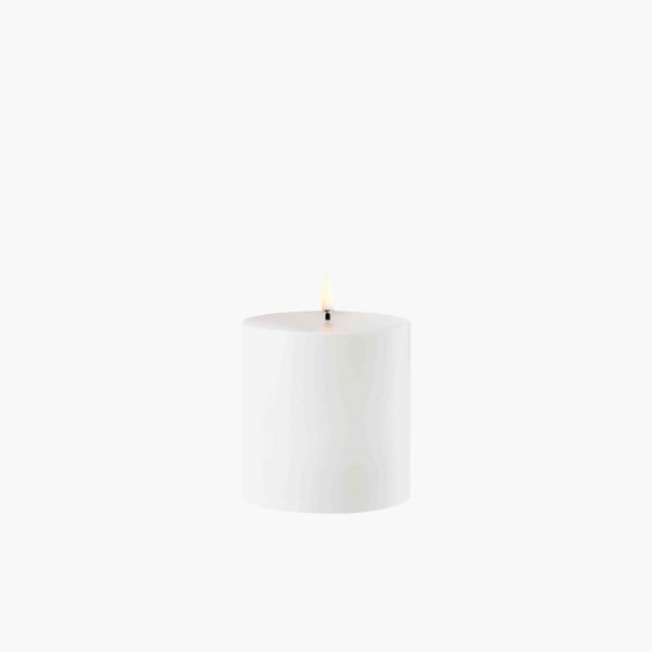 Outdoor LED Pillar Candle white 8,4x10 Uyuni 
