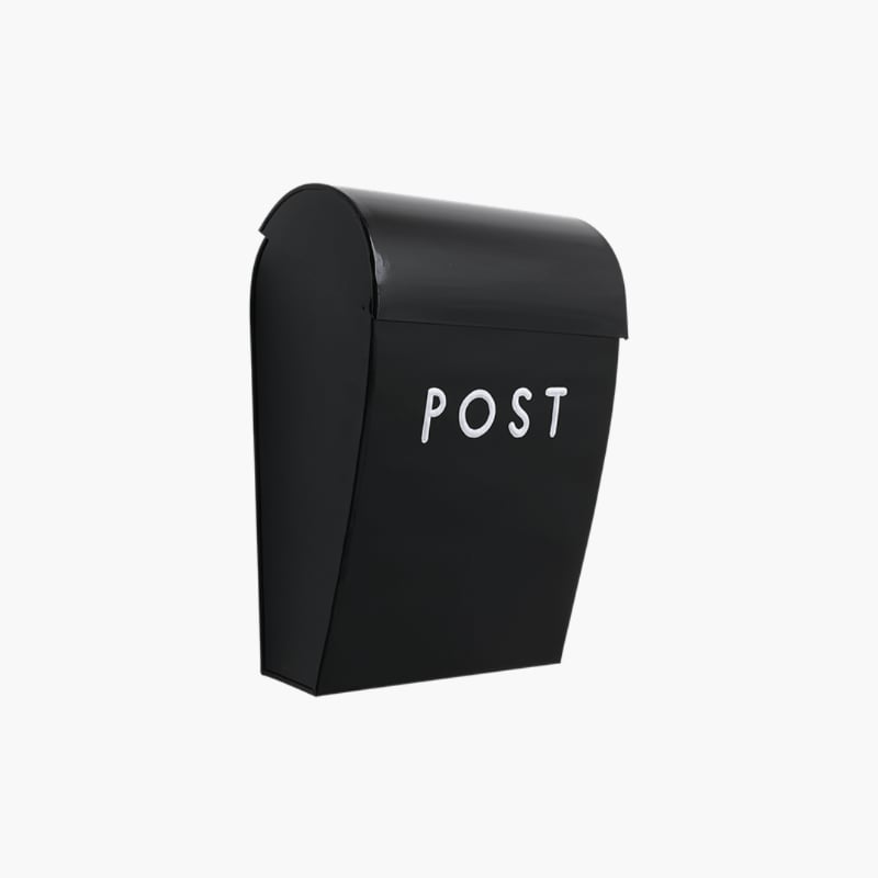 Postilaatikko iso musta lukollinen Bruka Design 