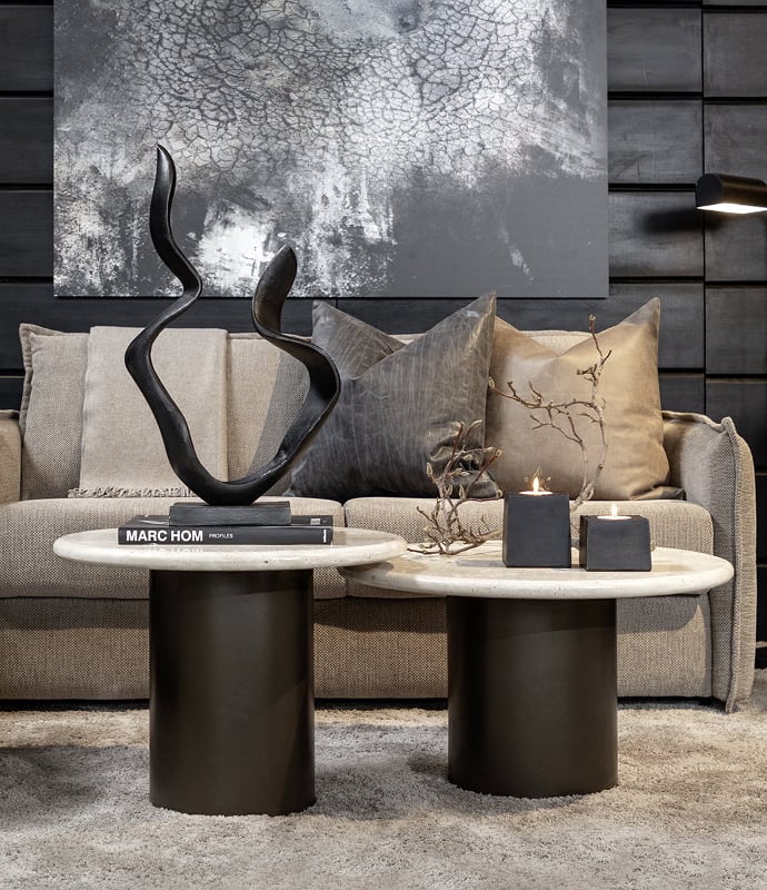 Calais Coffee Table 80 travertine Artwood  — kuva 3