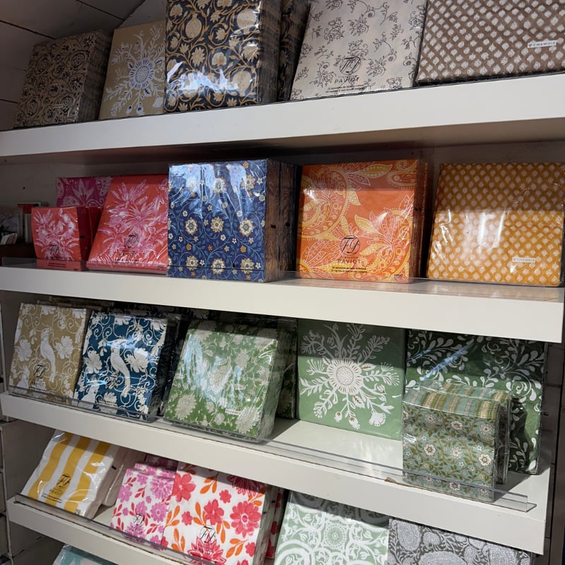 Suuret paperiservetit 20x20cm Roja Indigo, Bungalow — kuva 2