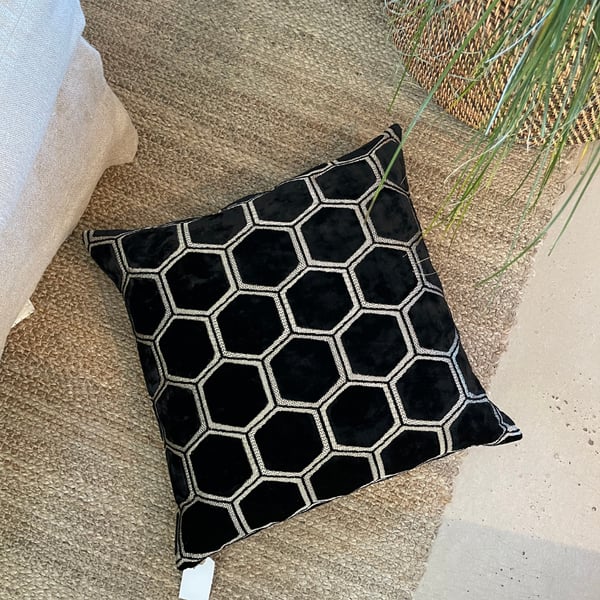 Manipur Cushion Cover 50x50 noir