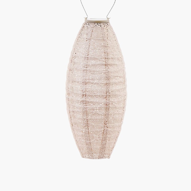 Vaalea roosa aurinkokennolyhty Long Oval Bazaar 20Ø, Lumiz — kuva 1
