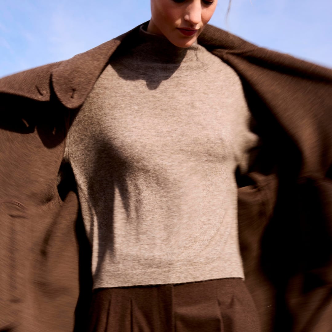 Roxanne Turtleneck light brown JcSophie  — kuva 2