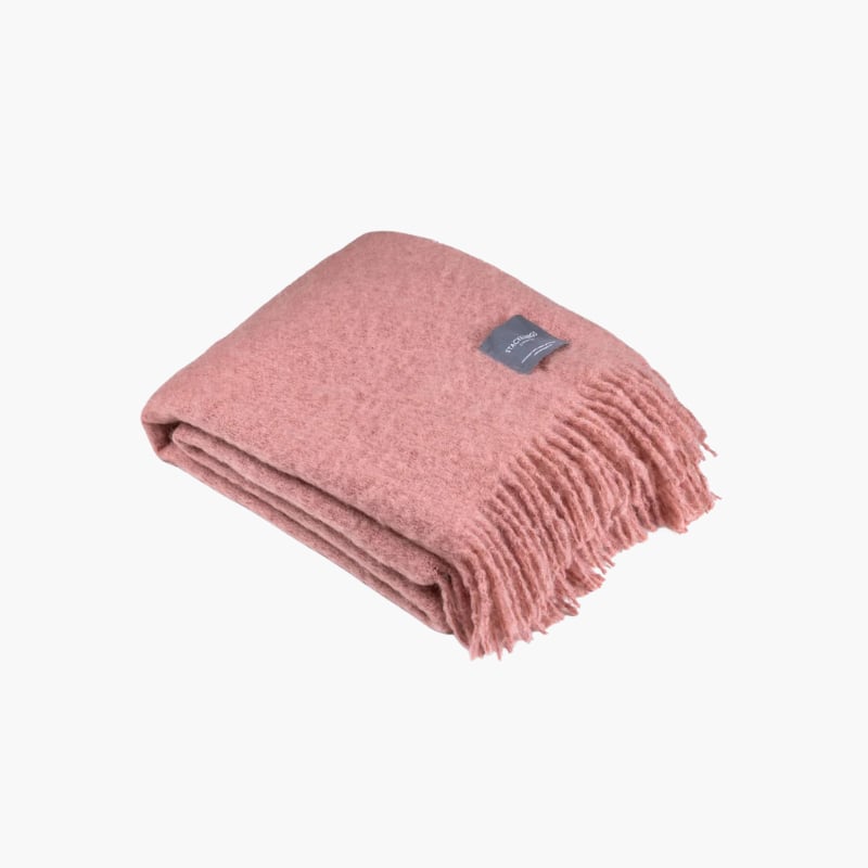 Mohair Blanket antique rose Stacklebergs  — kuva 1
