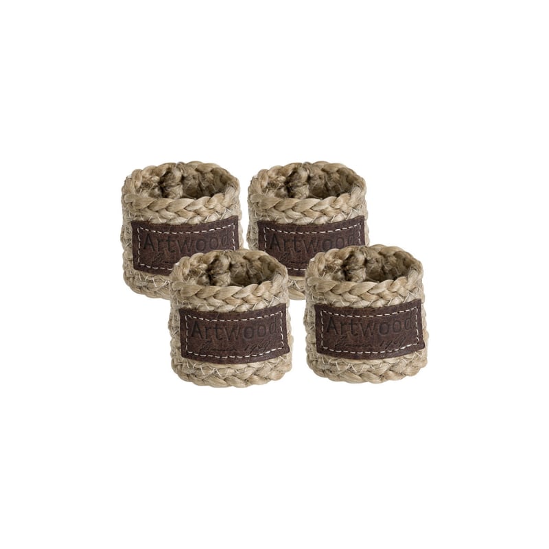 Hemp Napkin Ring Set of 4 Artwood