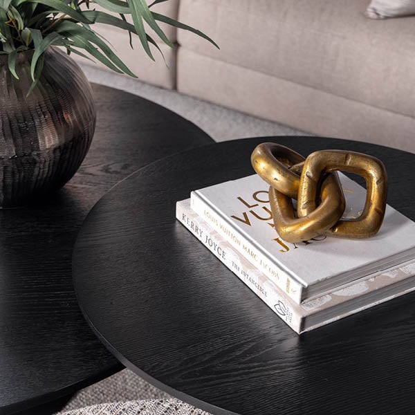 Cloud Round Coffee Table 120 black Artwood  — kuva 3