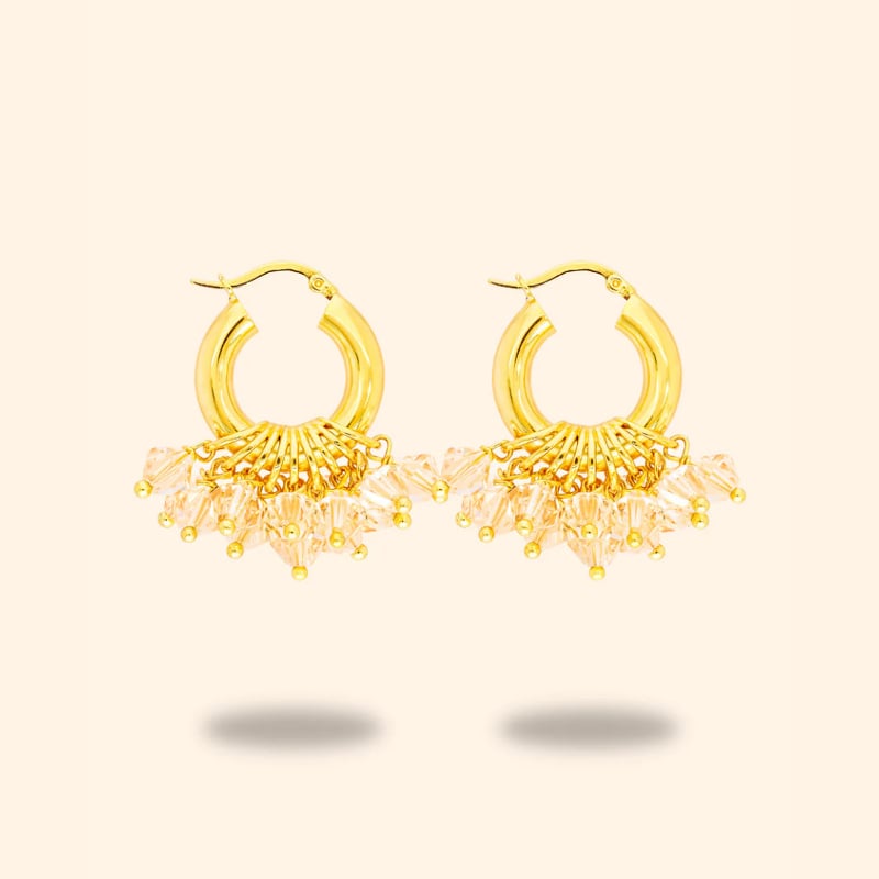 Golden Goddess Earrings Annele  — kuva 1